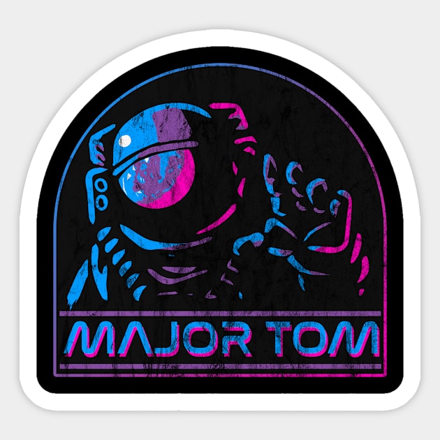 Major Tom Sticker by Doc Multiverse Designs